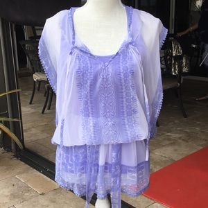 Sleeveless Perrywrinkle Two-Piece Set From Italy